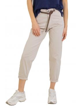 Pantalone baggy leggero con cintura in cotone "Chloe"